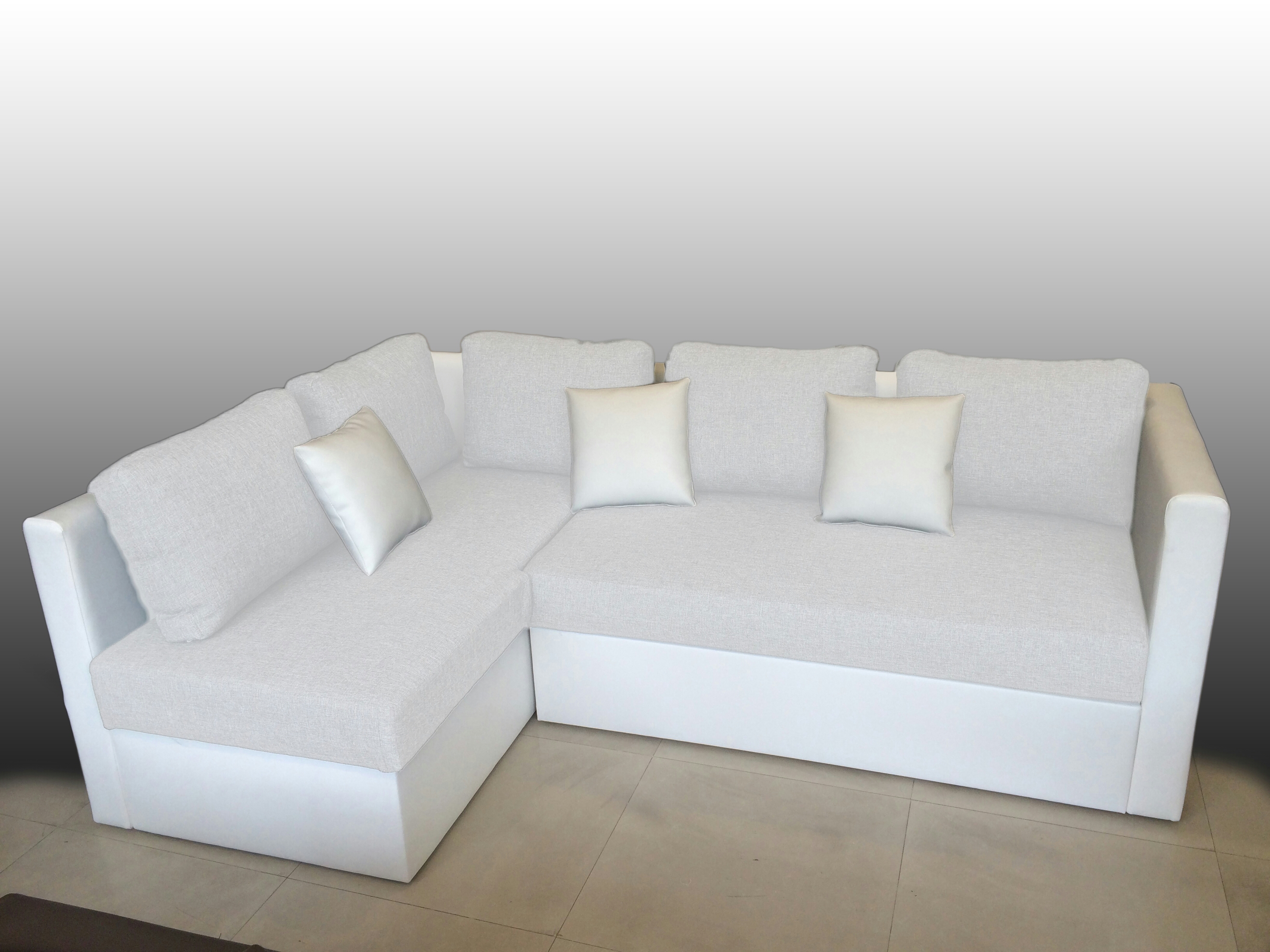 Corner Sofa Bed With Storage Ottoman White Right L Corner Sofa Bed With Storage Ottoman