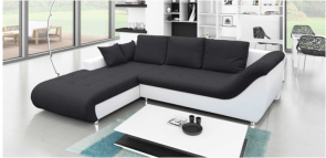 IBIZA SOFA SET BLACK AND WHITE