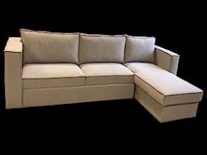 R2R FURNITURE CROWN L-SHAPE LINEN SOFA-CUM-BED (Left L side)