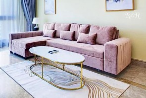 Medial L-Shape Designer Sofa bed - (Both Sides Available)