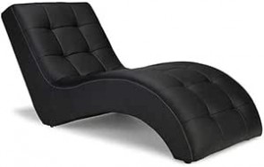 HOMEGENIE ELEGANT S SHAPE RELAXATION LOUNGE BLACK VELVET