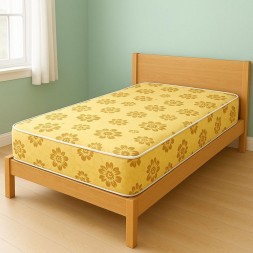 R2R Classic Gold Pocket Spring Mattress, Extra Soft Foam, Yellow (90X200X20)